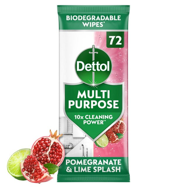 Dettol antibacterial wipes pomegranate (British brand)