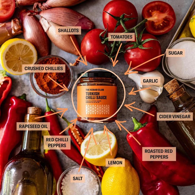 The Kebab Club Turkish chilli sauce 175g (British brand)