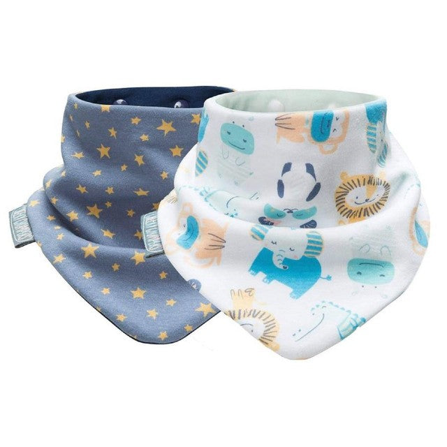 Cheeky Chompers Neckerbib bibs Animals Stars one size - British product