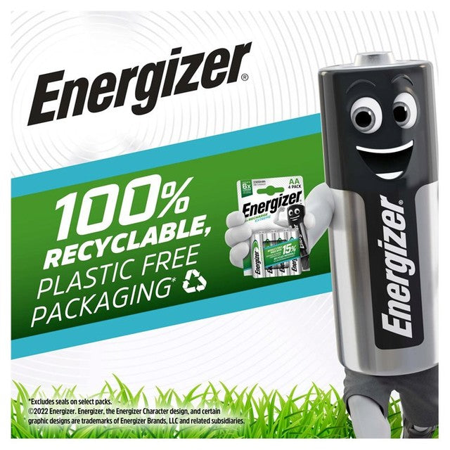 Energizer Extreme AAA rechargeable batteries 4-pack - British product
