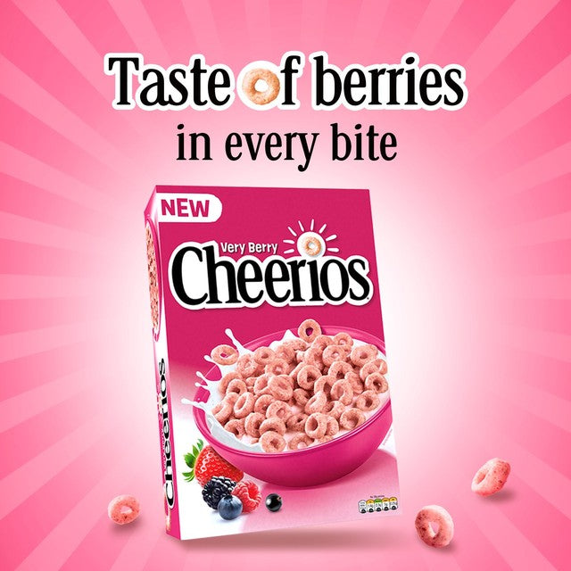Nestle Cheerios Very Berry multigrain breakfast cereal 435g - British product