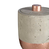 Premier Housewares Cotton Jar Copper Concrete 400ml, imported from the UK