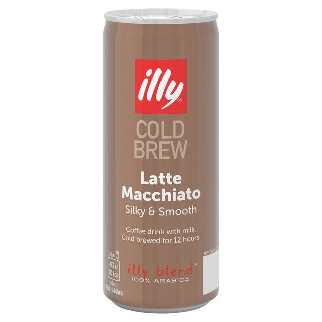 illy Latte Macchiato Cold Brew Coffee 250ml, UK version