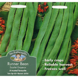 Mr Fothergills Seeds Scarlet Emperor Runner Bean Packet, imported from the UK