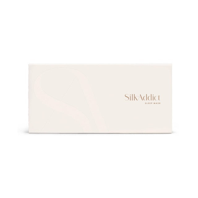 Silk Addict sleep mask Ivory (British brand)