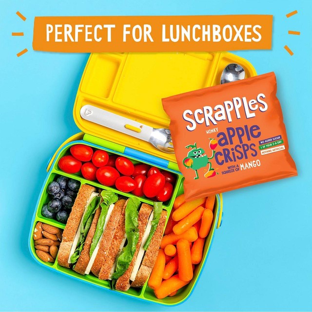 Scrapples kids apple and mango crisps 5x12g multi-pack (British brand)