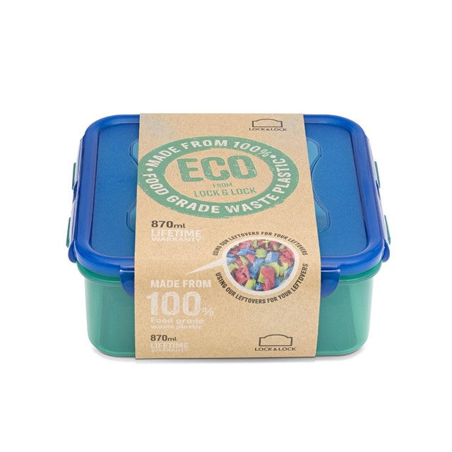 LocknLock Eco Square food storage container 870ml, UK version