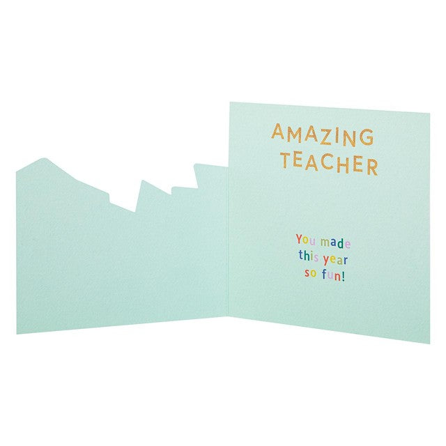 M&S Amazing Teacher Thank You Card 15x15cm, imported from the UK