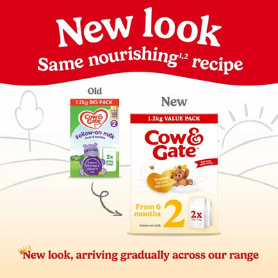 Lait de suite Cow & Gate 2 en poudre 6-12 mois 2 x 600g
