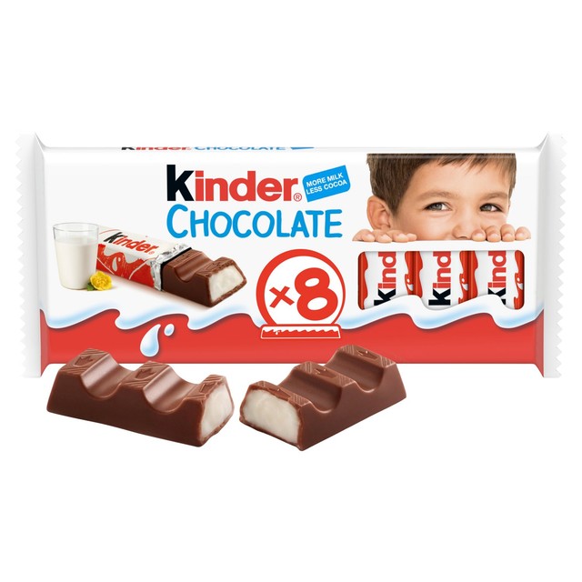Kinder chocolate mini bars milk chocolate 100g, UK version