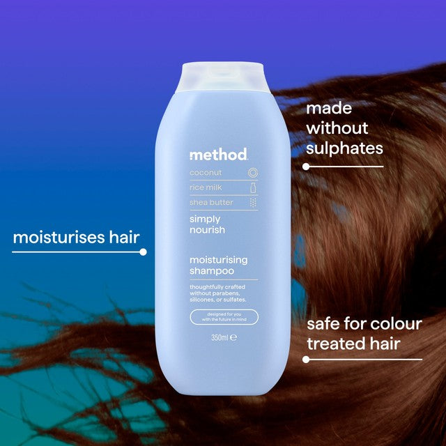 Method Simply Nourish Travel Shampoo travel bottle, UK version