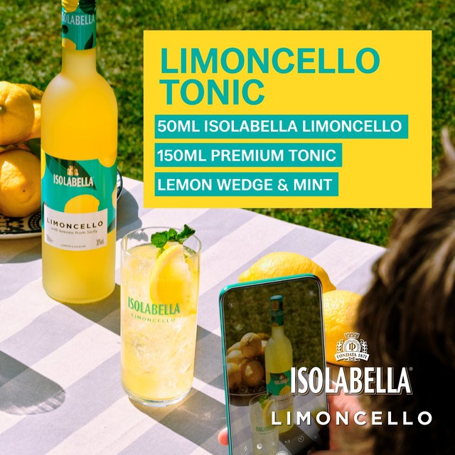 Isolabella Limoncello liqueur 70cl, UK version