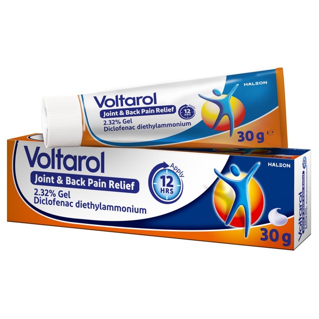 Voltarol joint and back pain relief gel 2.32% 30g (British brand)