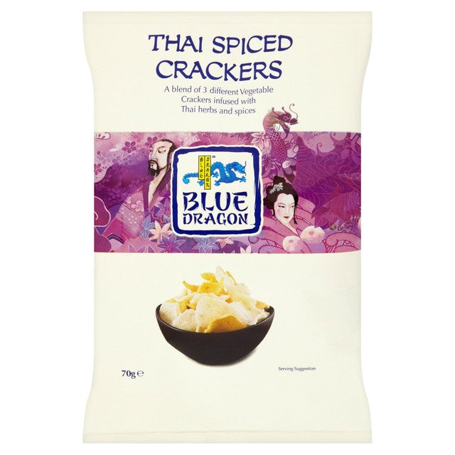 Blue Dragon Thai Spiced Vegetable Crackers 70g - British product