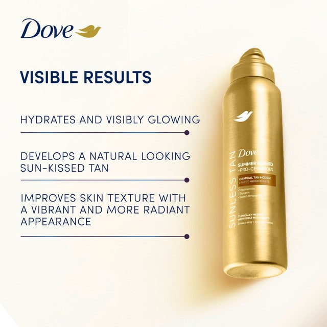 Dove Summer Revived gradual tanning mousse fair to medium 150ml - British product