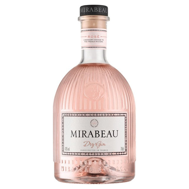 Mirabeau Dry Rose Gin 70cl, imported from the UK