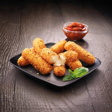 Moy Park frozen crispy crumb mozzarella sticks 256g, imported from the UK