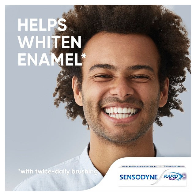 Sensodyne Rapid Relief toothpaste travel size 15ml, imported from the UK