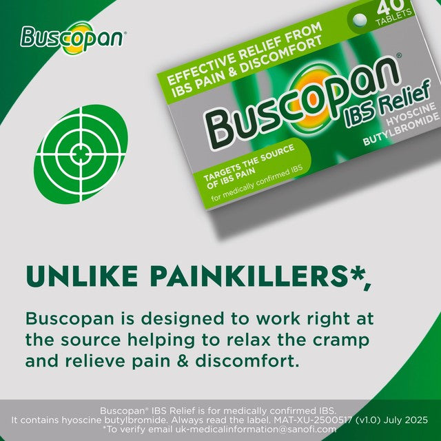 Buscopan IBS relief tablets 10mg 40 tablets, UK version