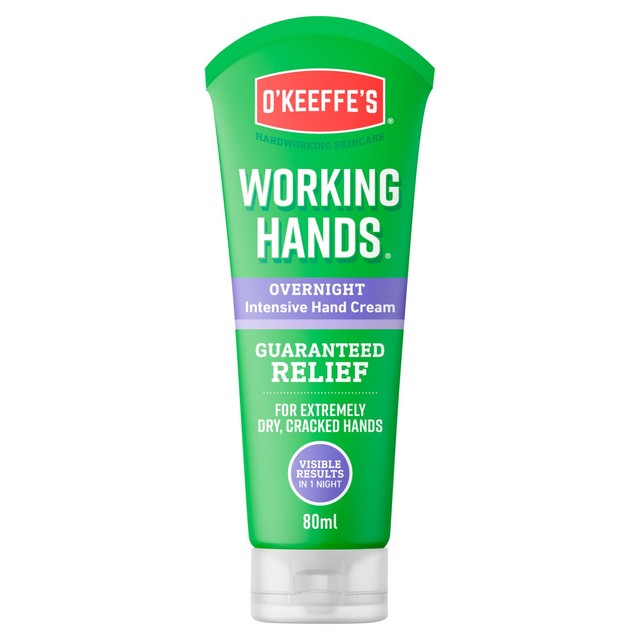 O'Keeffe's Working Hands Overnight hand cream 80ml, imported from the UK