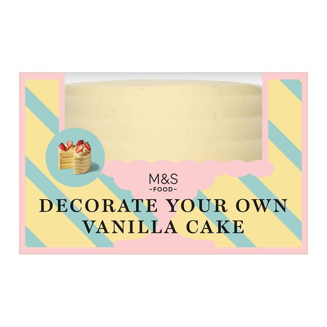 M&S vanilla cake decorate your own, imported from the UK