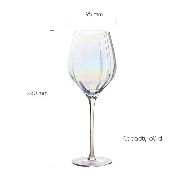 DRH Collection Palazzo wine glasses lustre finish 600ml, imported from the UK