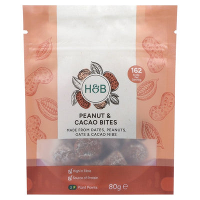 M&S Holland & Barrett Peanut & Cacao Bites Protein Snack 80g- Buy online at McGrocer
