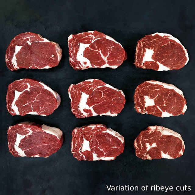 Ocado beef ribeye steak 225g, imported from the UK