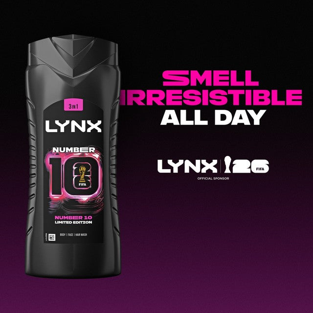 Lynx shower gel Number 10 FIFA limited edition, imported from the UK