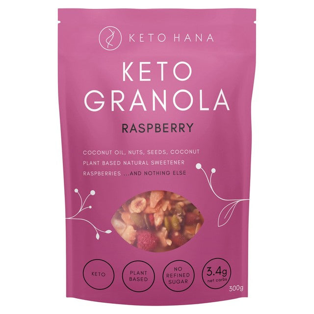 Keto Hana Raspberry Granola 300g, UK version