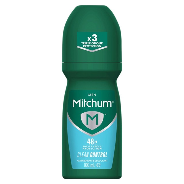 Mitchum Men Clean Control Roll-On Deodorant 100ml, importiert aus Großbritannien