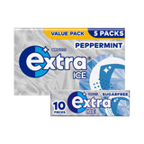 Wrigley's Extra ice peppermint sugarfree chewing gum multipack 70g - British product