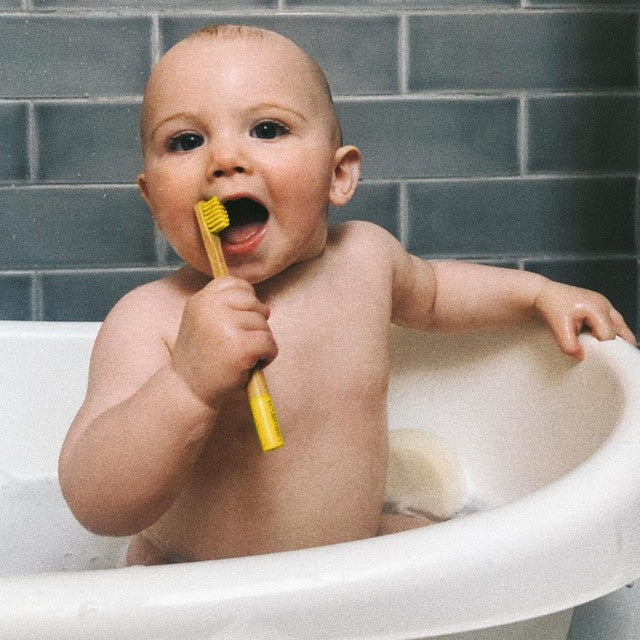 Bambino yellow kids toothbrush - British product