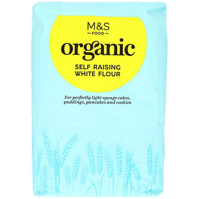 M&S organic self raising white flour 1.5kg, imported from the UK