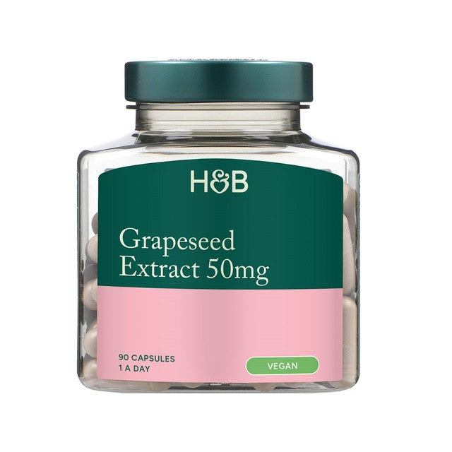 Holland & Barrett Grapeseed Extract Vegan Capsules 90 Capsules, UK version