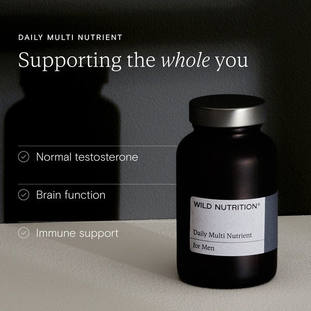 Wild Nutrition men's multivitamin supplement 60 capsules (British brand)