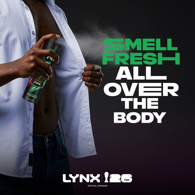 Lynx Africa men's body spray sandalwood mandarin 250ml, UK version