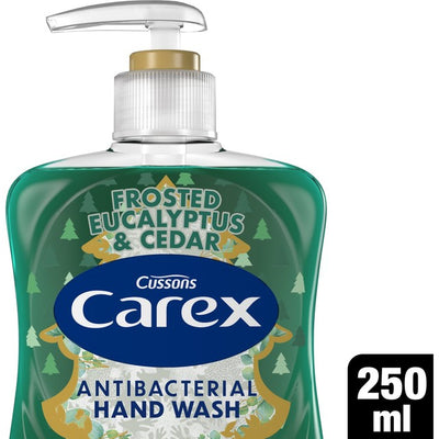 M&S Carex Festive Edition Frosted Eucalyptus and Cedar Antibakteriell Håndsåpe 250ml - Kjøp online hos McGrocer