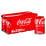 Coca-Cola Cola Cans Original Taste 8 x 330ml - British product