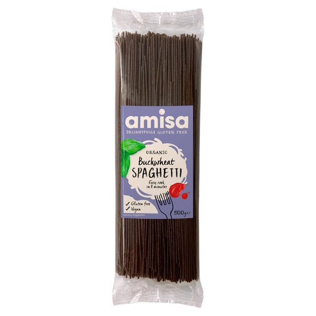 Amisa Organic Buckwheat Spaghetti 500g - British product