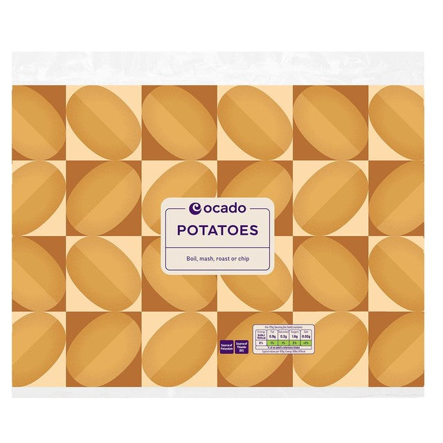 Ocado Maris Piper potatoes 2.5kg, imported from the UK