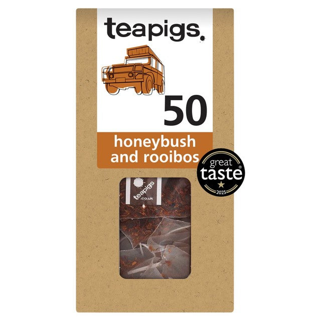 Teapigs Honeybush & Rooibos tea bags 50 pack (British brand)