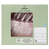 M&S organic rack of lamb 450g, imported from the UK