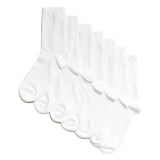 M&S kids ankle school socks white, shoe size 6-8 small, 7 pack, imported from the UK