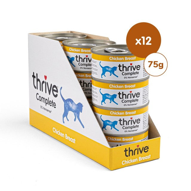 Thrive chicken breast wet cat food 75g (British brand)