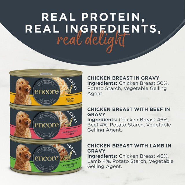 Encore Dog Meat Gravy Selection wet dog food 1248g - British product