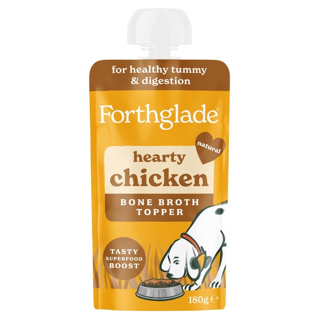 Forthglade chicken bone broth topper for dogs, UK brand