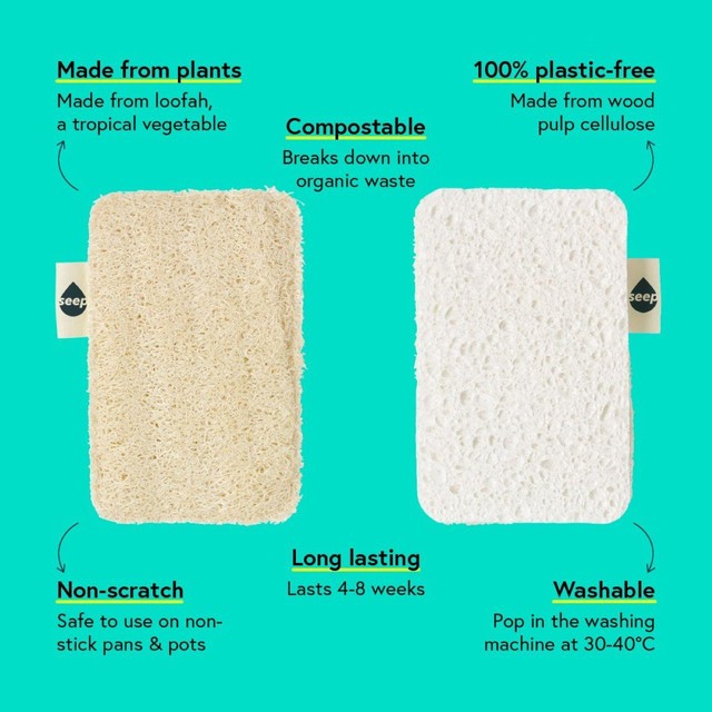 Seep eco sponge scourer (British brand)