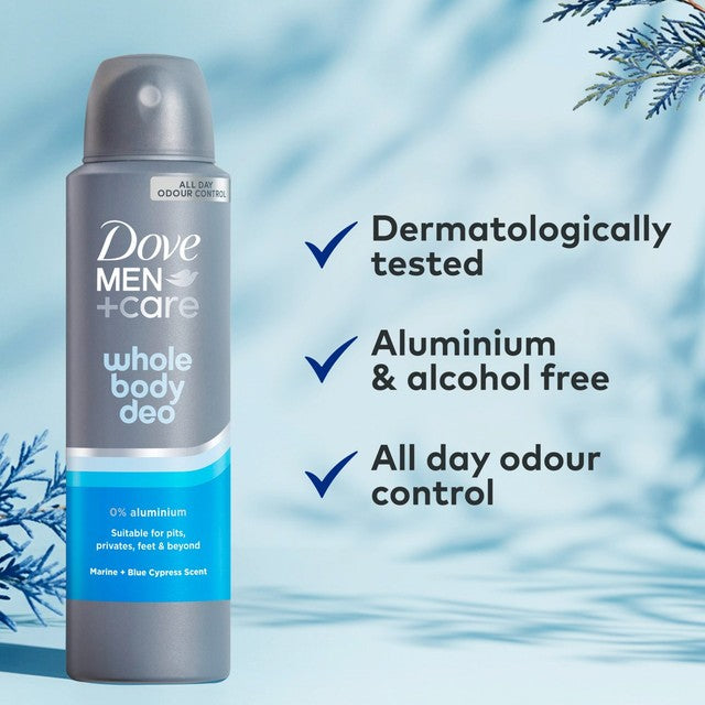 Dove Men+ deodorant spray Marine & Blue Cypress (British brand)
