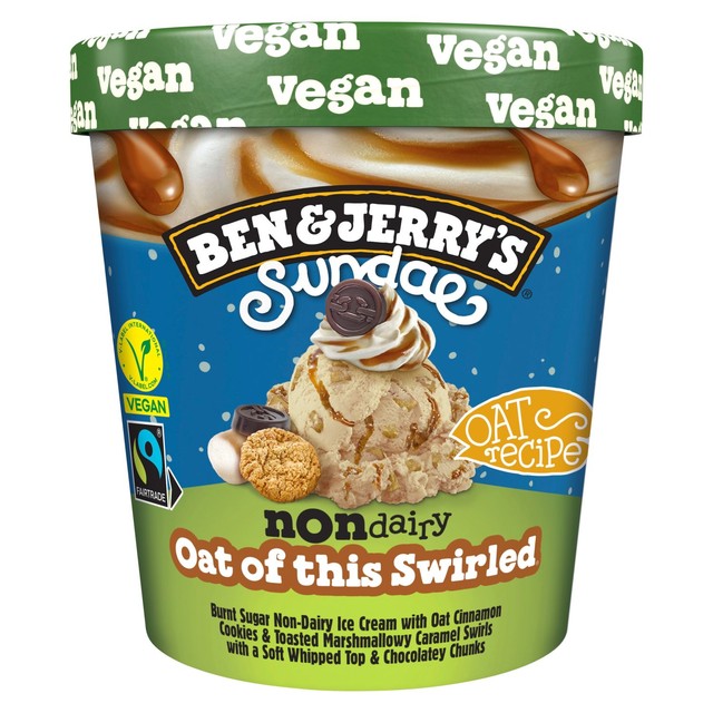 Ben & Jerry's Oat of This Swirled non-dairy vegan ice cream tub 427ml - British product